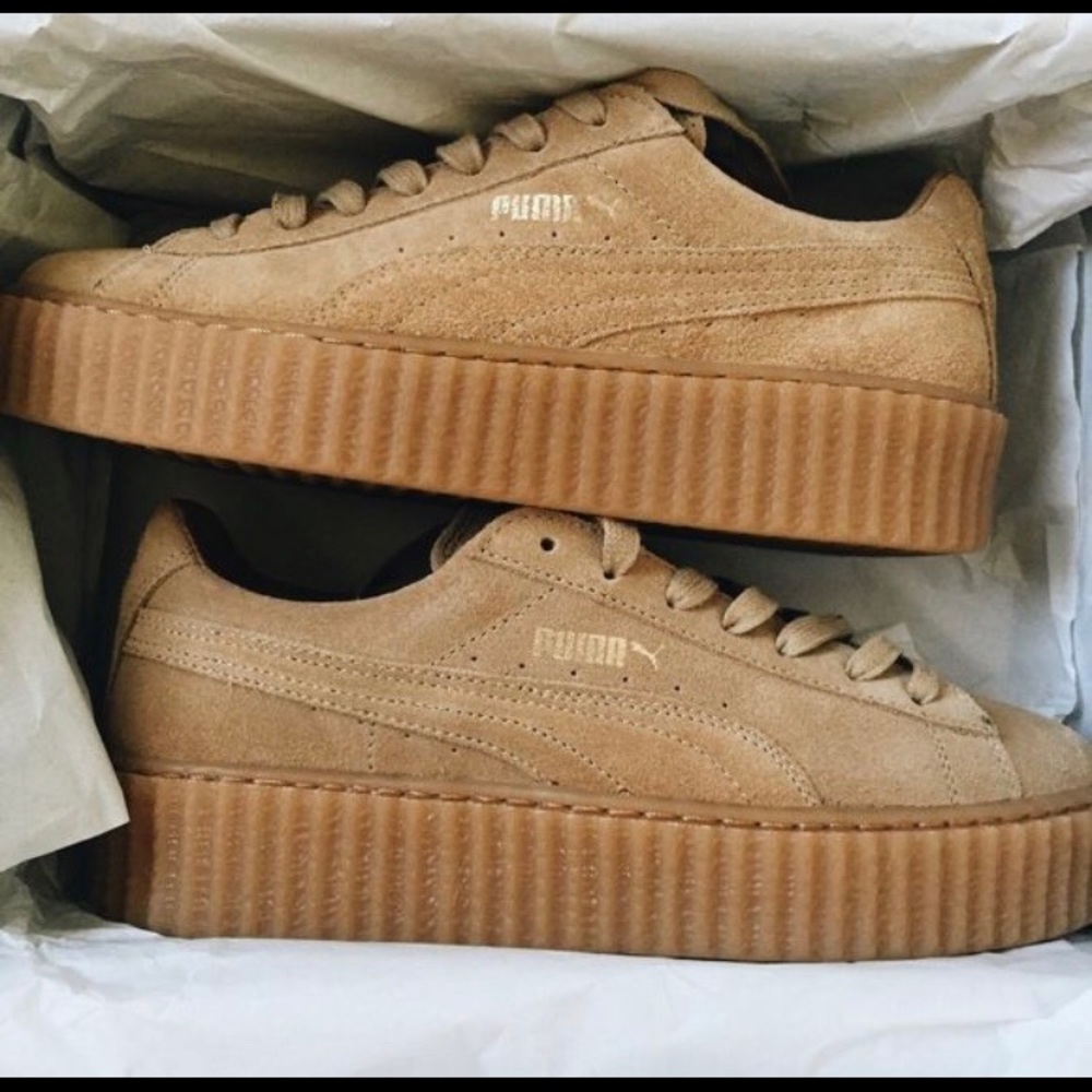 Fenty Suede Oatmeal Creepers Puma
